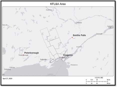 map of kfl&a area
