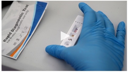 image showing test device for COVID-19