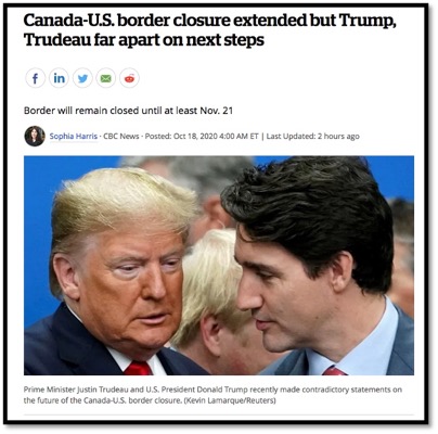 photo of president trump and prime minister Trudeau