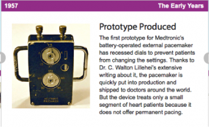 1st Batter operated pacemaker