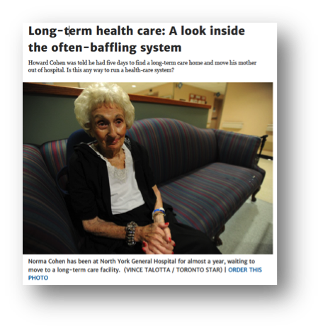 Long Term Health Care- A look inside the often baffling system