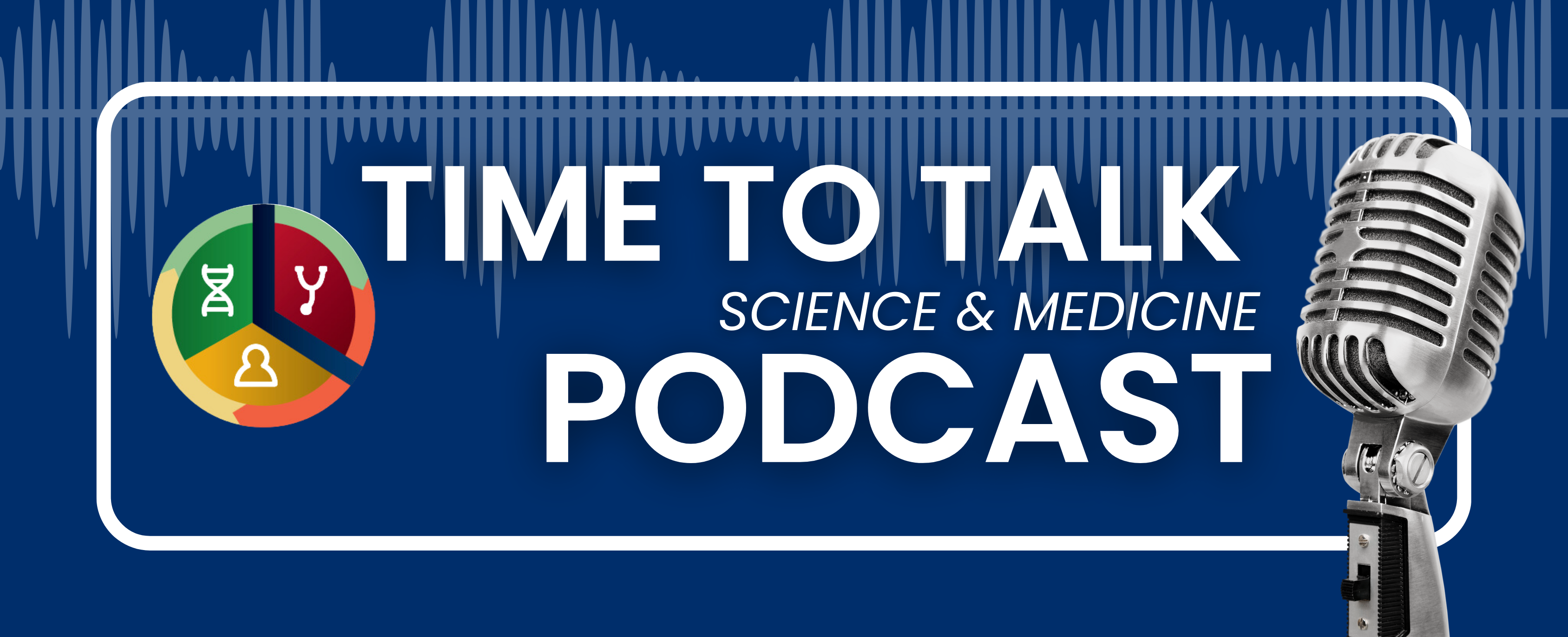 TIME to Talk Podcast banner, isolated microphone