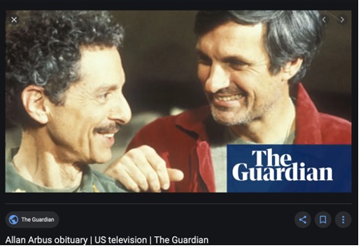 screenshot from The Guardian from MASH, Hawkeye and Sidney