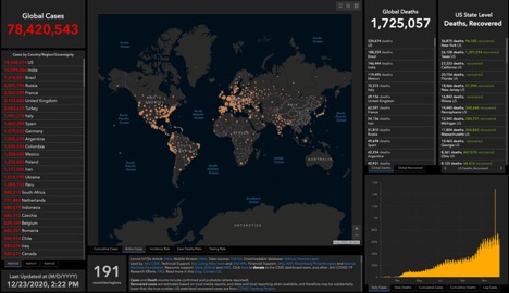 world map and ranking of countries with over 300,000 cases