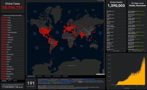 global map and ranking of countries with covid