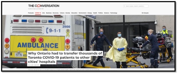 ambulance, paramedics outside hospital doors