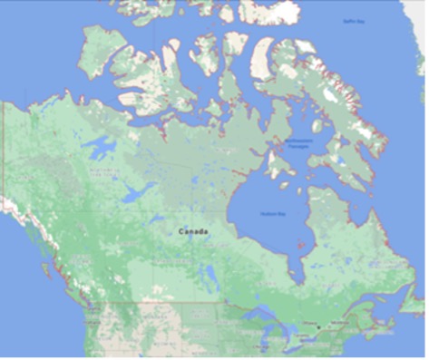 Map of Canada