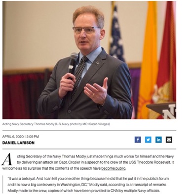 Acting Secretary of the Navy screenshot