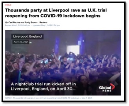 large crowd of people in Liverpool nightclub