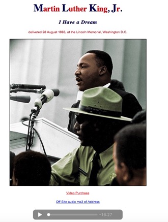photo of Martin Luther King I have a Dream speech