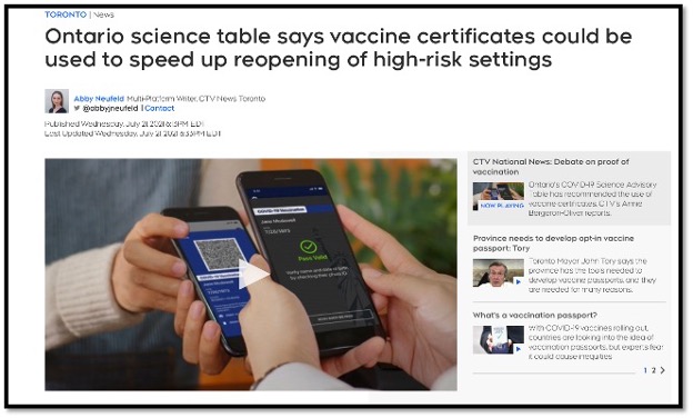 screenshot of article showing hands holding two cell phones