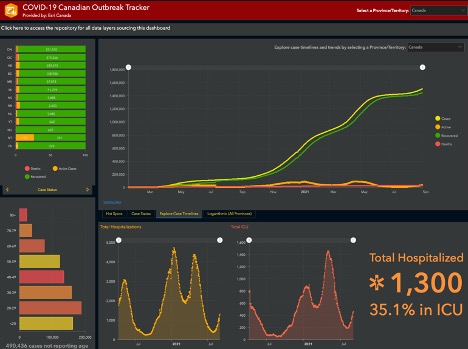 COVID Outbreak tracker graph