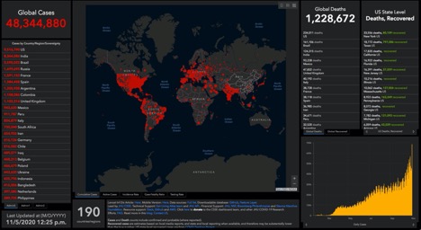 world map showing ranking countries with covid-19 cases and deaths