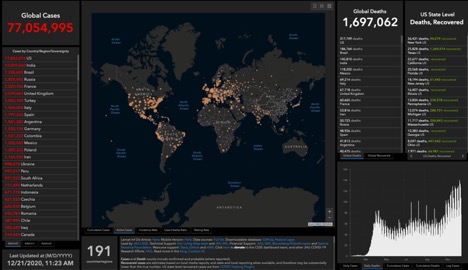 world map and ranking of countries with over 300,000 covid cases