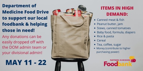 advertisement for food drive