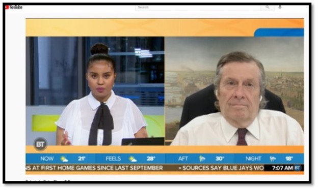 Mayor John Tory interviewed on Stage 3 opening in Toronto today