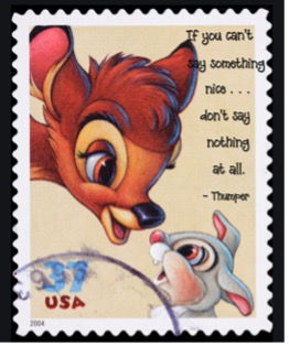 stamp of Bambi and Thumper