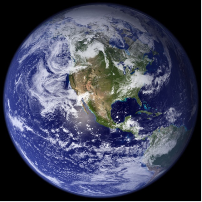 satellite image of earth from space