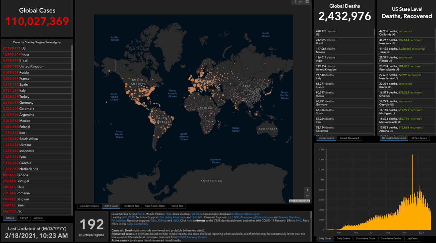 world map with pink dots and ranking of countries leading re covid cases