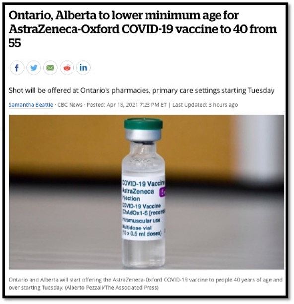 picture of AstraZeneca vaccine bottle