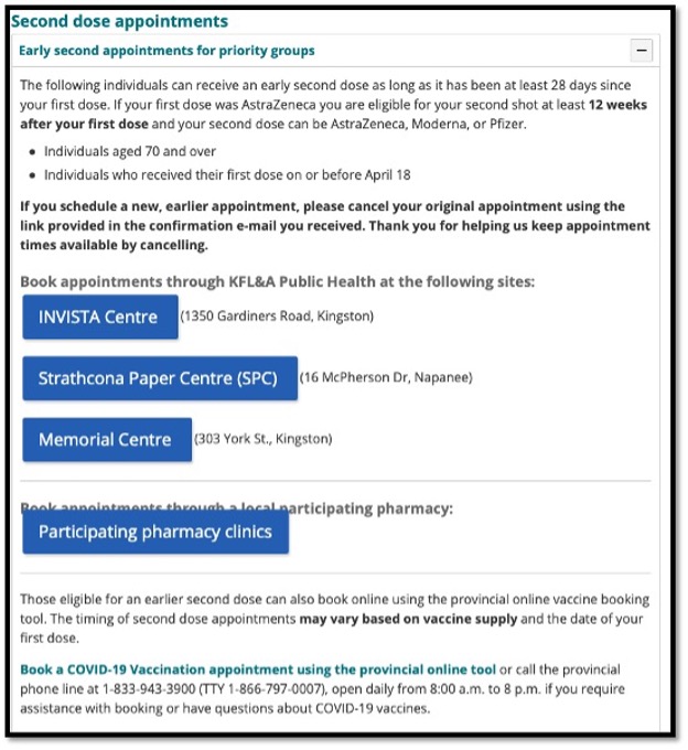 screenshot of registration page