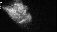 droplets expelled from a sneeze