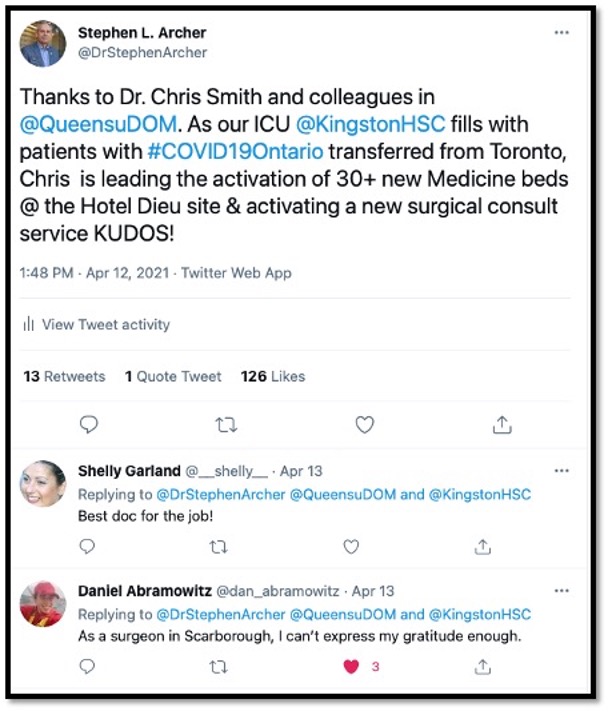 screen shot of tweet