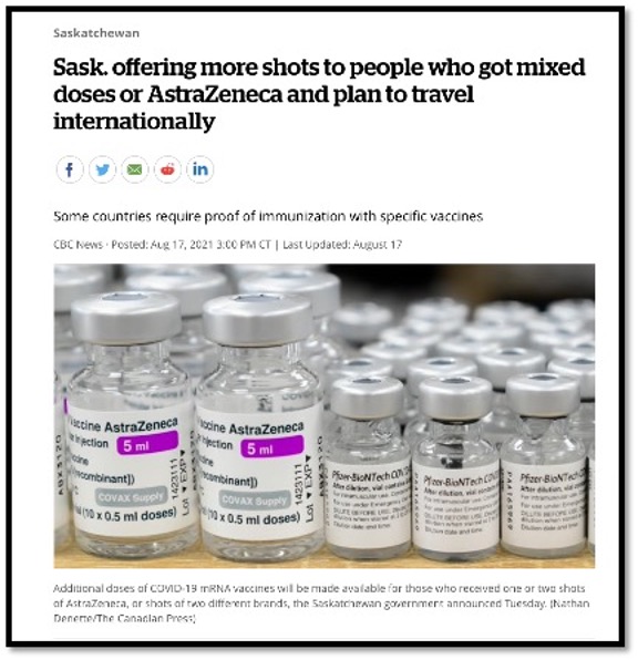 pfizer and astra Zeneca bottles of vaccine.