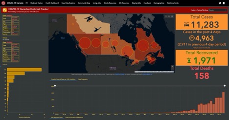 COVID-19 Canadian Outbreak tracker
