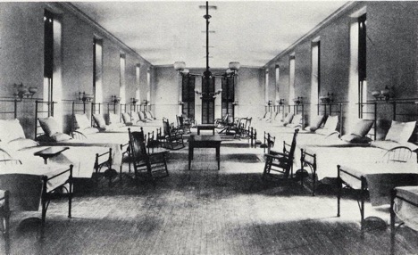 Hospital ward in early 1900s