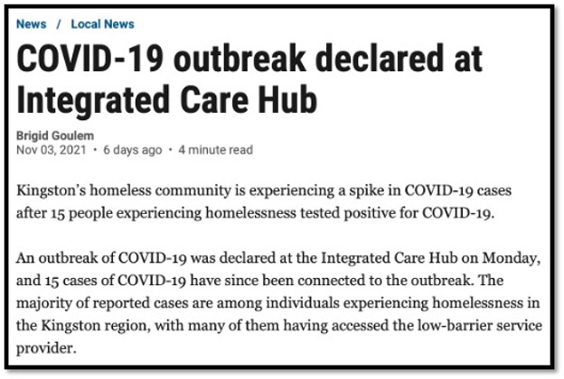 Partial news heading re outbreak