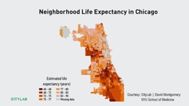 life expectancy in Chicago by neighbourhood