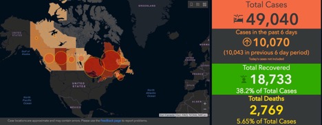 COVID-19 Canada Outbreak tracker