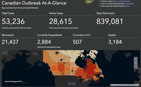 COVID-19 Canadian outbreak tracker