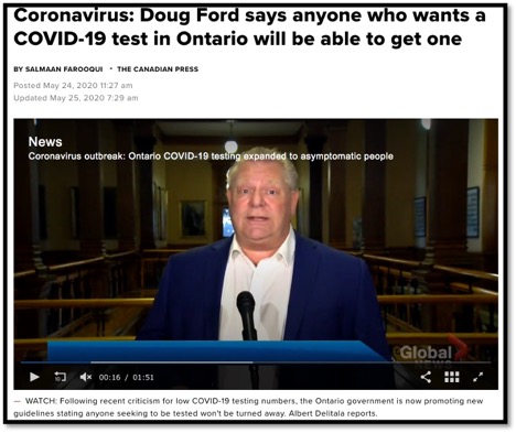 screen shot of Doug Ford