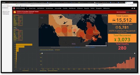 COVID-19 Canadian outbreak tracker