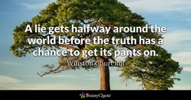 photo of Churchill quote