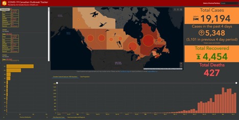 COVID-19 Canadian outbreak tracker