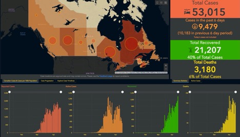 COVID-19 Canadian outbreak tracker
