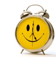 Alarm Clock with smiley face