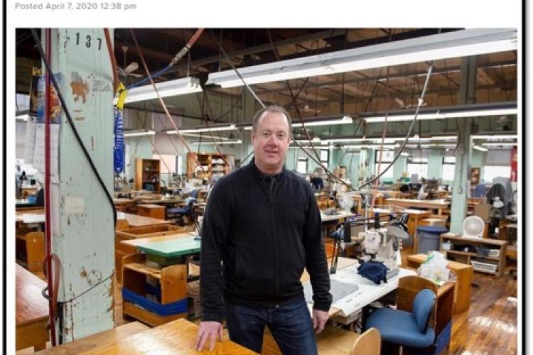 photo od stanfields owner in his factory