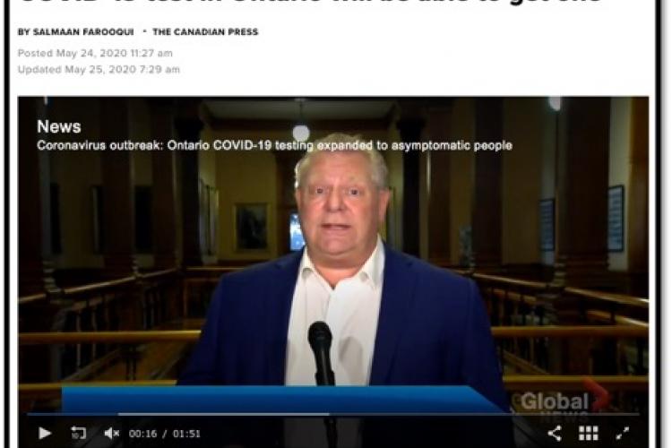 Screen shot of Doug Ford