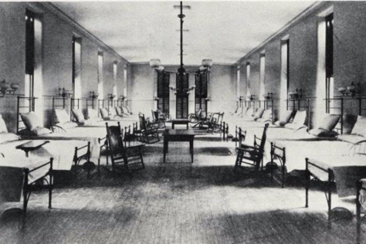 hospital ward in early 1900s