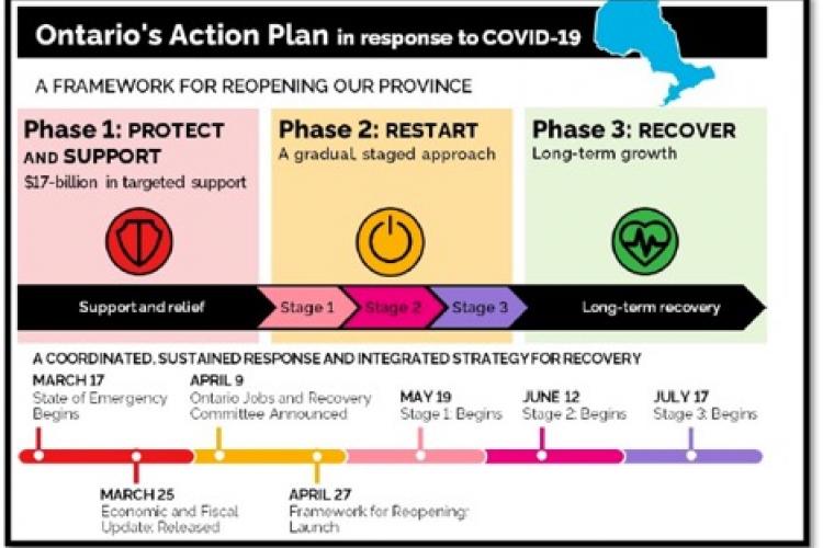outline of when to start next stages in fighting the pandemic