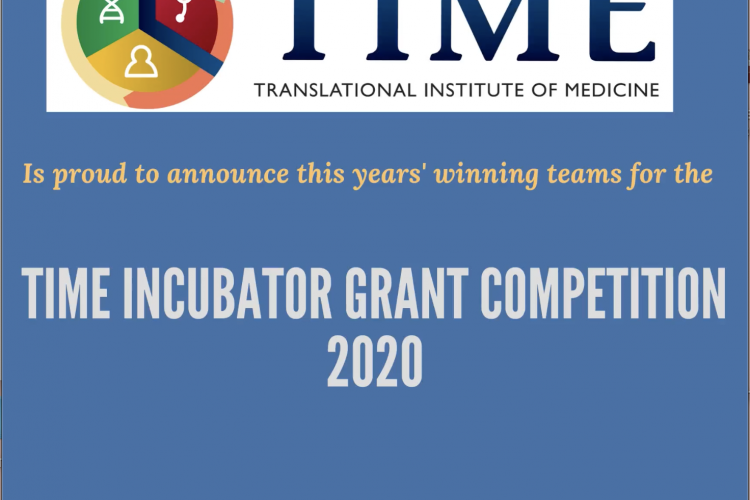 Announcement for TIME Incubator grant 2020nnouncement for TIME Incubator grant 2020 winning teams 