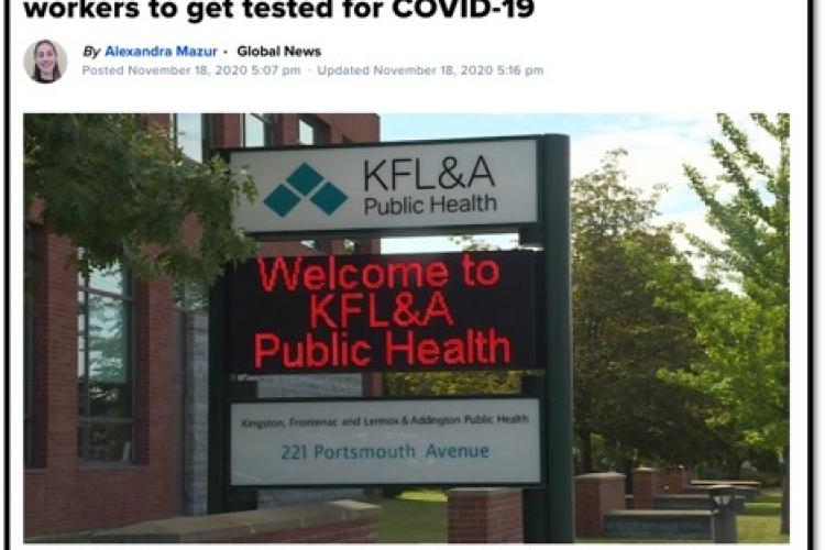 kfl&A sign outside building