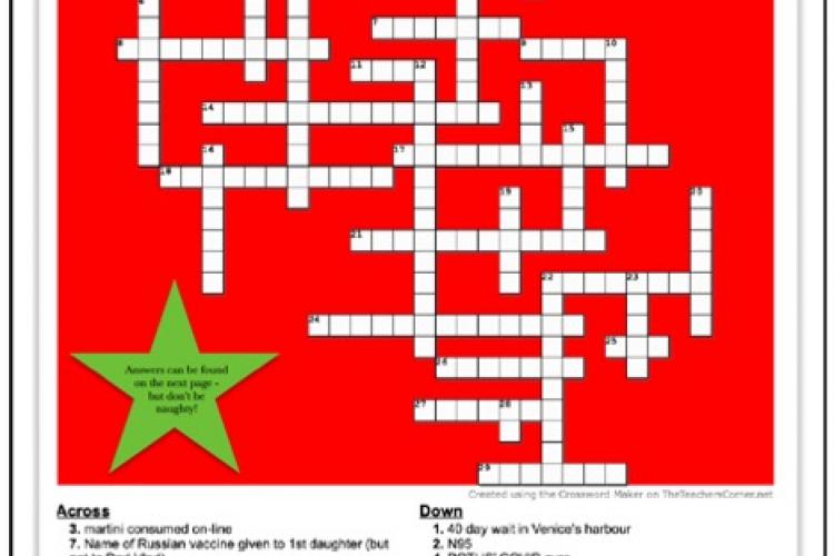 holiday crossword puzzle