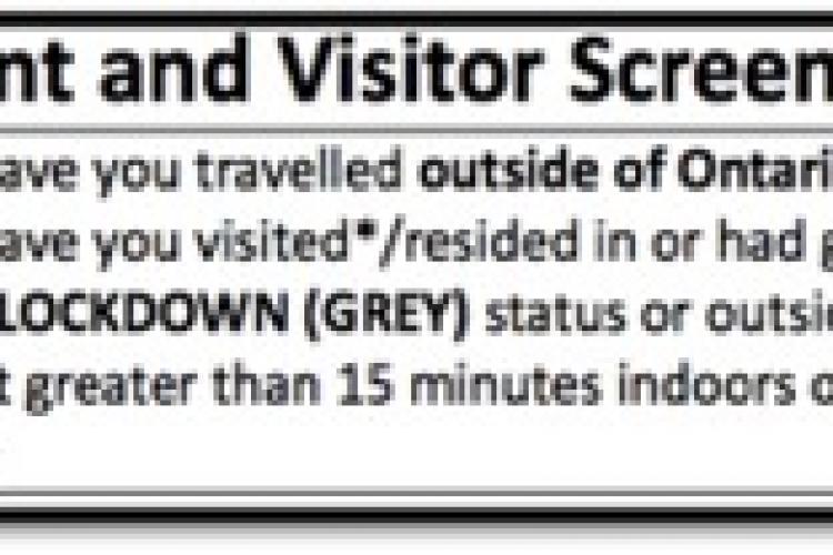 updated screening questions