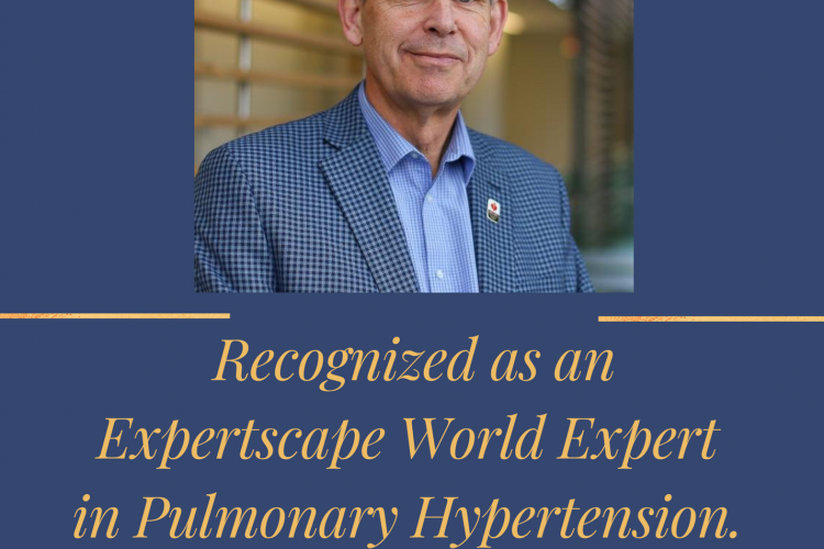 Announcement poster- Congratulations Dr. Stephen Archer on his recognition as an Expertscape World Expert in Pulmonary Hypertension 