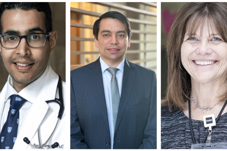 Dr. Almufleh, Dr. Vidal, and Danielle Hart